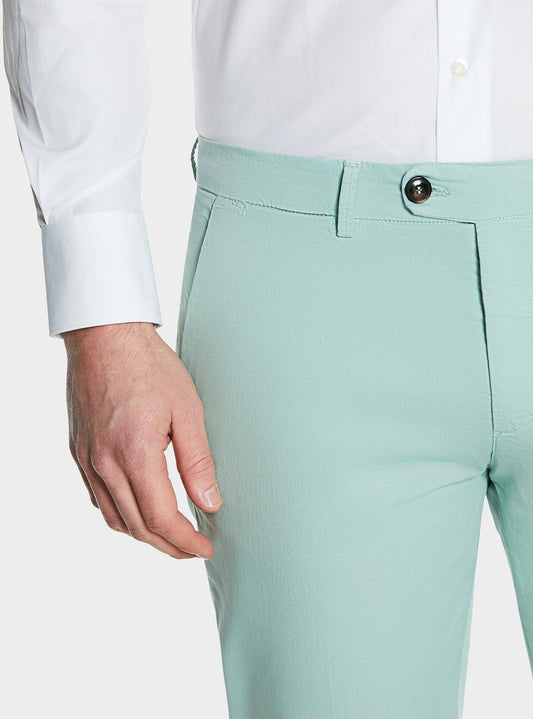 Pantalone in gabardine tasca america.-1