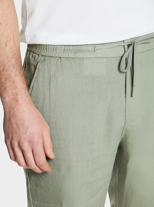 Bermuda in lino con coulisse-1