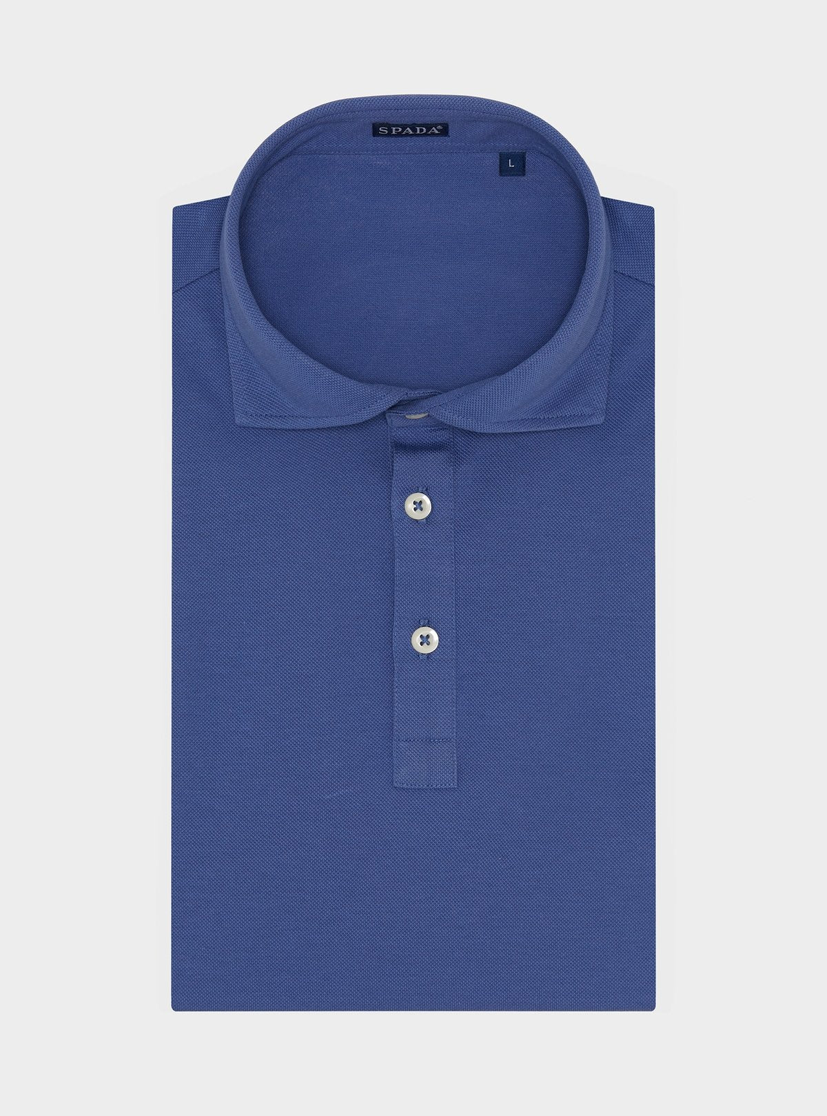 Polo in puro cotone piquet manica lunga-1