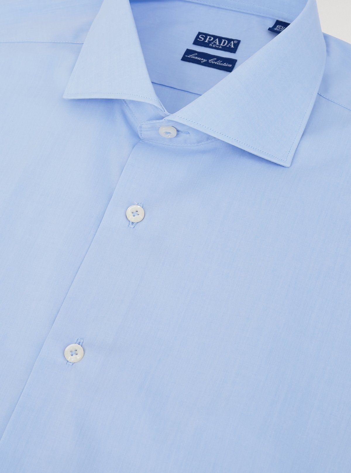 Camicia in cotone tinta unita-1