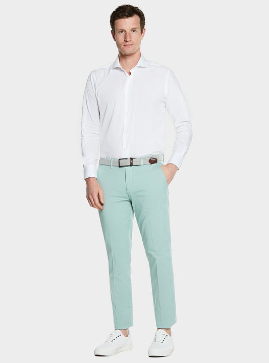 Pantalone in gabardine tasca america.-0